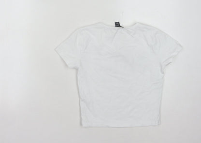 New Look Girls White Malibu T-Shirt, 12-13 Years, Casual Graphic