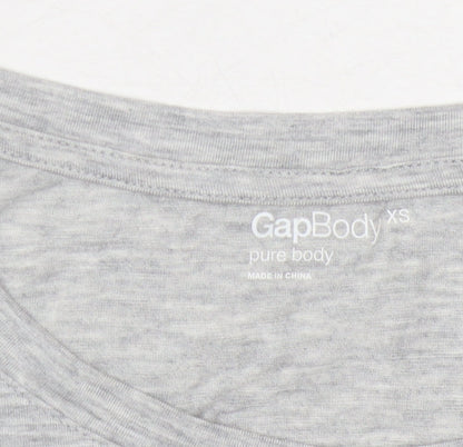 Gap Women's Grey XS Long Sleeve T-Shirt Regular Fit