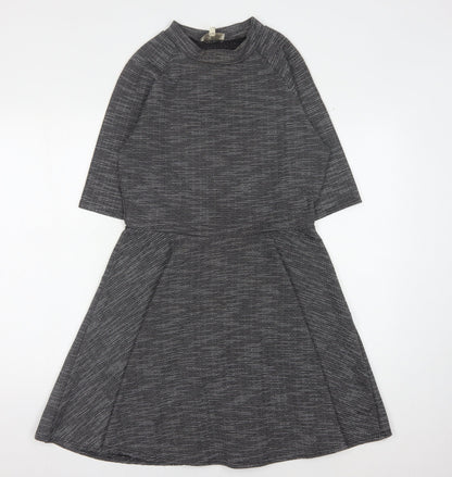 Apricot Women's Grey Striped Dress Size 12
