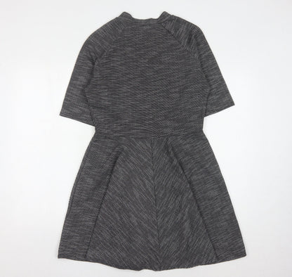 Apricot Women's Grey Striped Dress Size 12