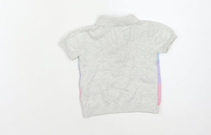 Next Unisex Baby Polo Multicoloured Argyle 6-9 Months Cotton