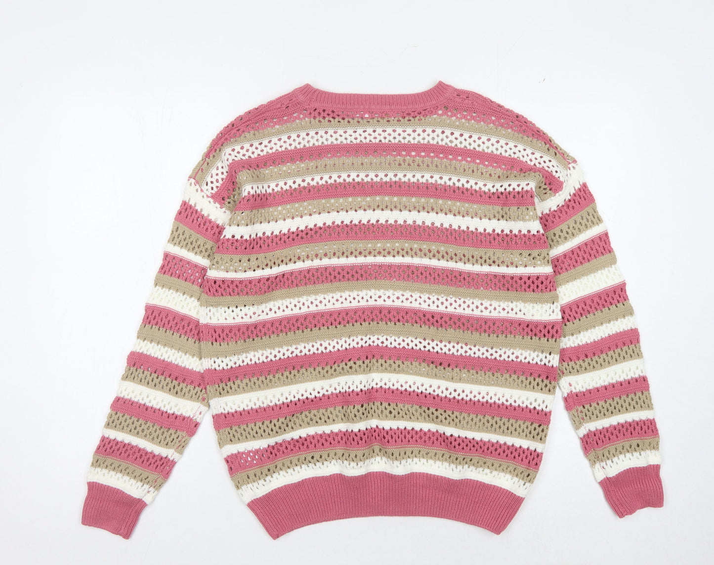 Cotton Traders Women's Multicoloured Knit Jumper Size 10