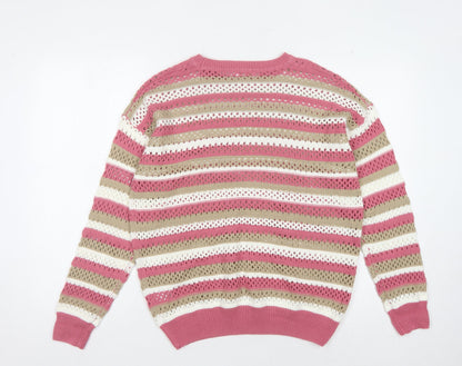 Cotton Traders Women's Multicoloured Knit Jumper Size 10