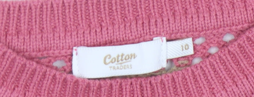 Cotton Traders Women's Multicoloured Knit Jumper Size 10