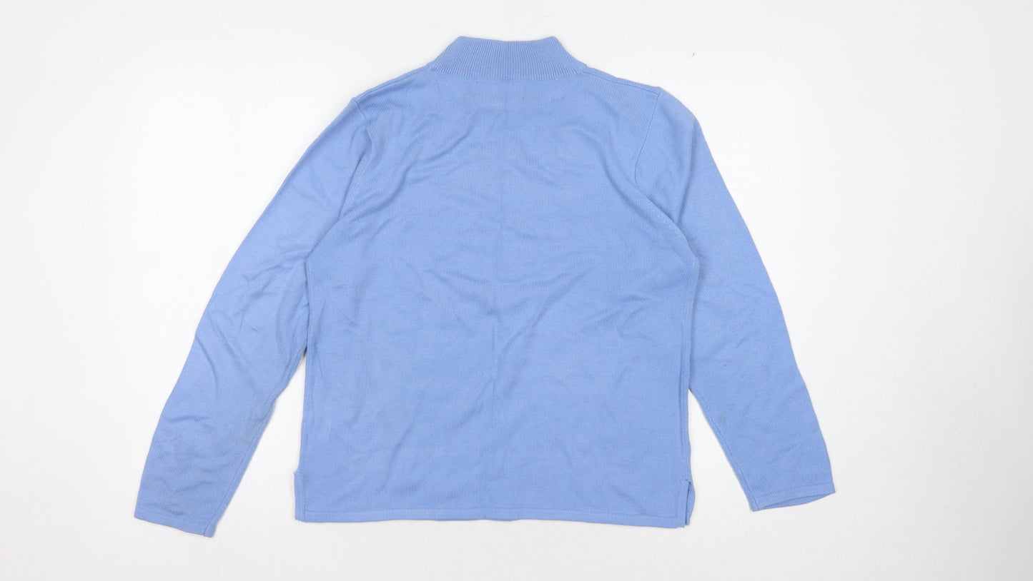 Womens UK Size L Ann Marie Blue Pullover Jumper