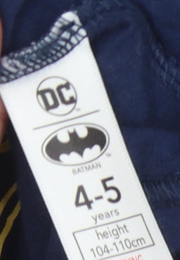 Batman Boys Blue T-Shirt 4-5 Years Superhero Graphic