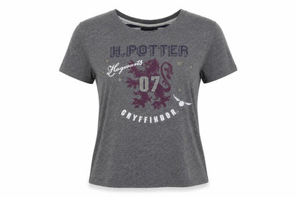 Harry Potter Grey Gryffindor T-Shirt Unisex L