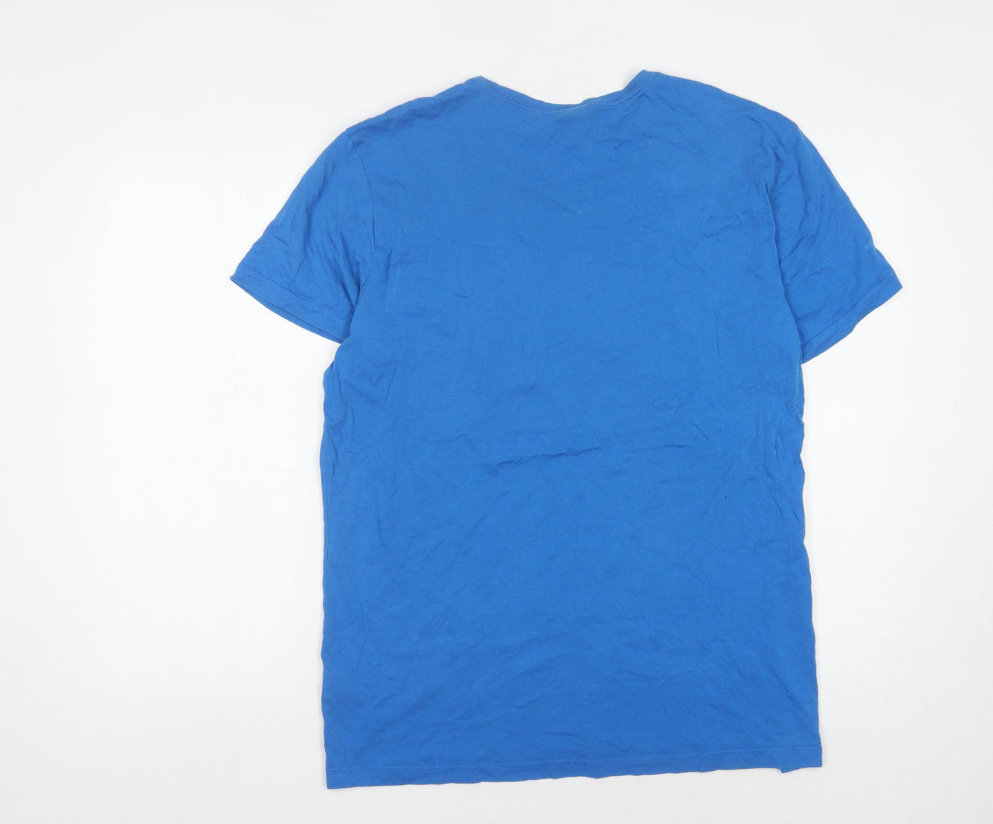 Mens UK Size L adidas Blue  T-Shirt