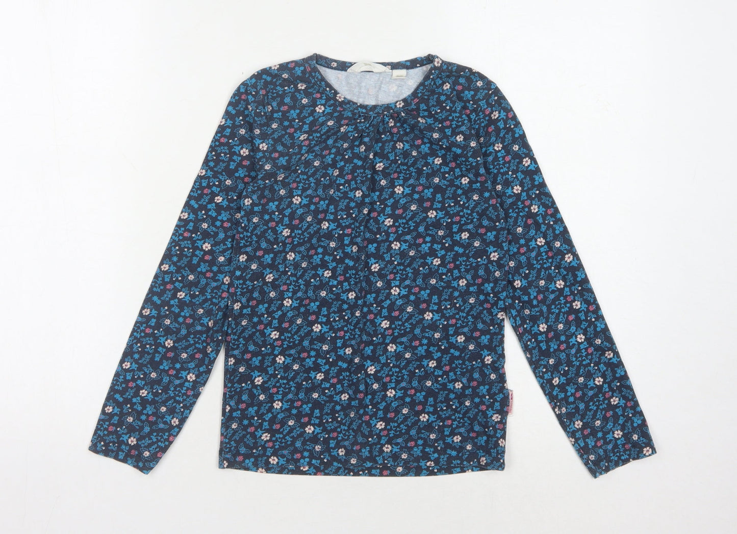 Trespass Girls' Floral Long Sleeve Top - Blue, 7-8 Years