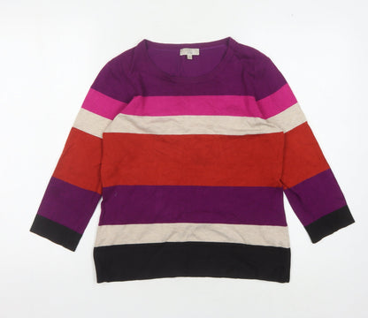 Womens UK Size S CC Multicoloured Pullover Jumper