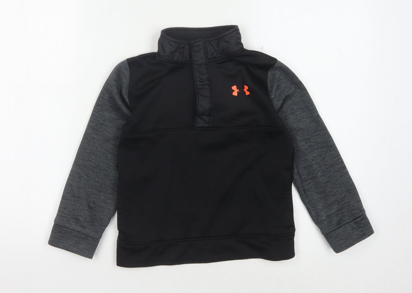 Under Armour Boys Black Lightweight Pullover Sweatshirt 6-7 Years