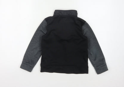 Under Armour Boys Black Lightweight Pullover Sweatshirt 6-7 Years