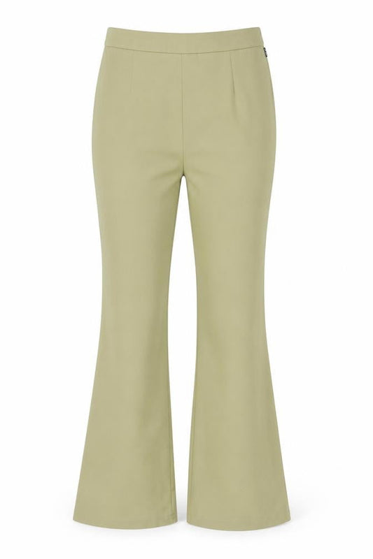 Womens UK Size 10 PRETTYLITTLETHING Regular Fit Casual Green Trousers