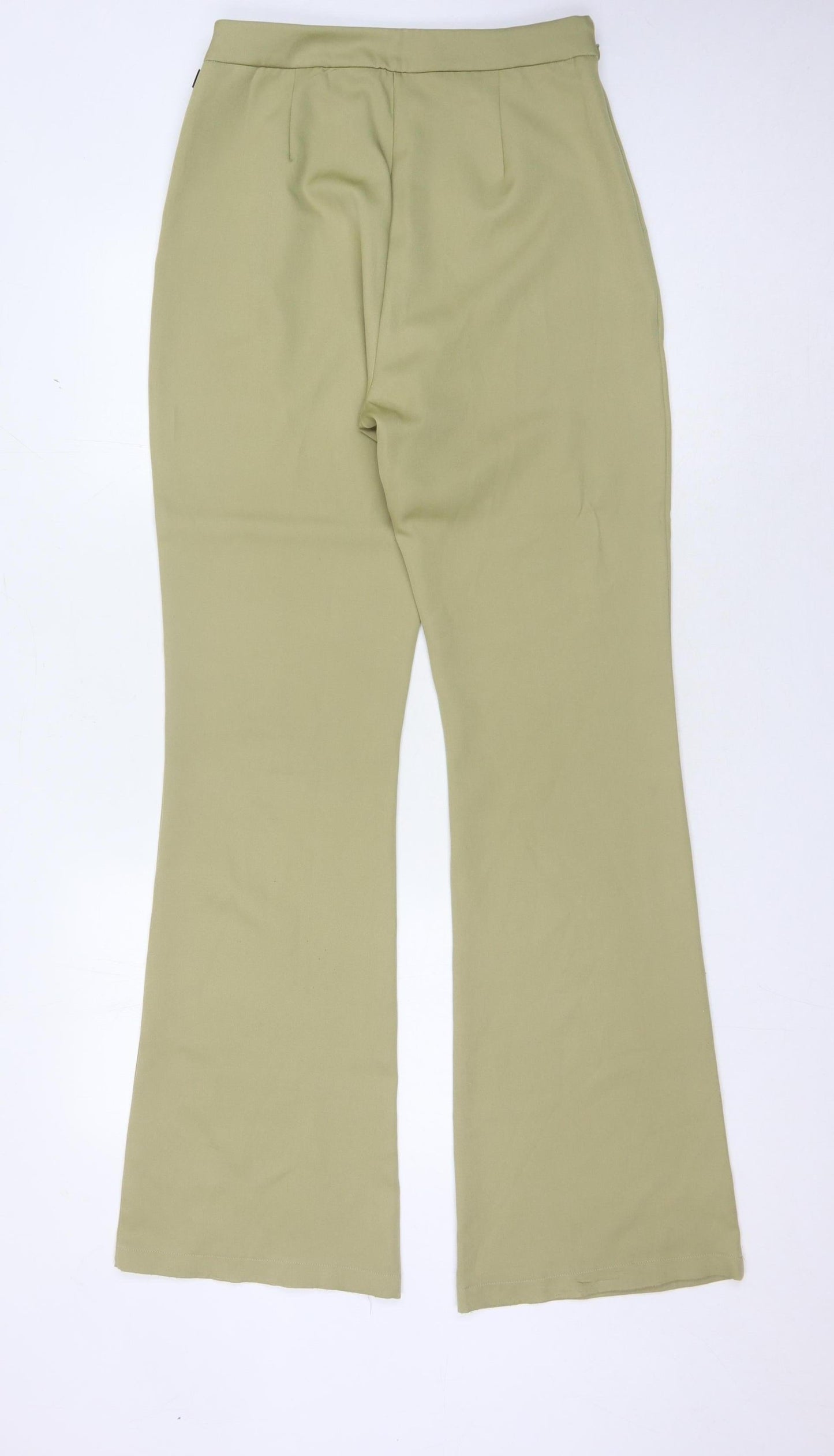 Womens UK Size 10 PRETTYLITTLETHING Regular Fit Casual Green Trousers