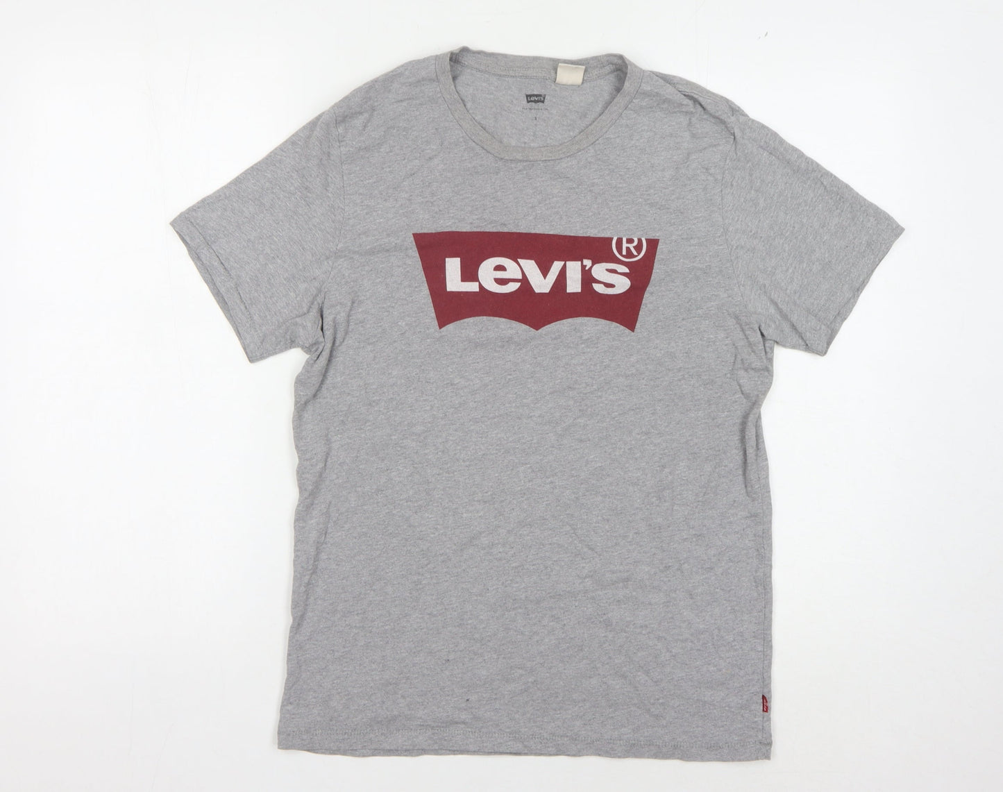 Levi's Men's Grey Graphic Print T-Shirt, Size S
