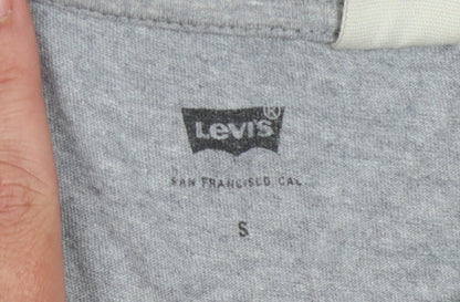 Levi's Men's Grey Graphic Print T-Shirt, Size S