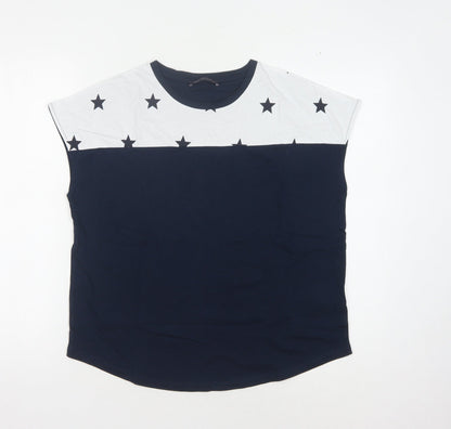 Womens UK Size 8 Marks and Spencer Black Basic T-Shirt