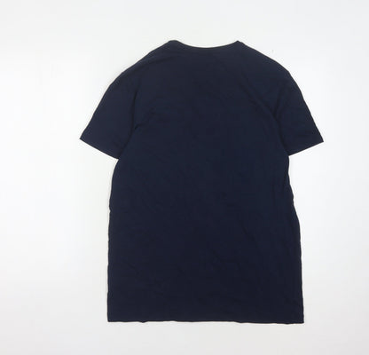 Mens UK Size M Coca-Cola Blue  T-Shirt