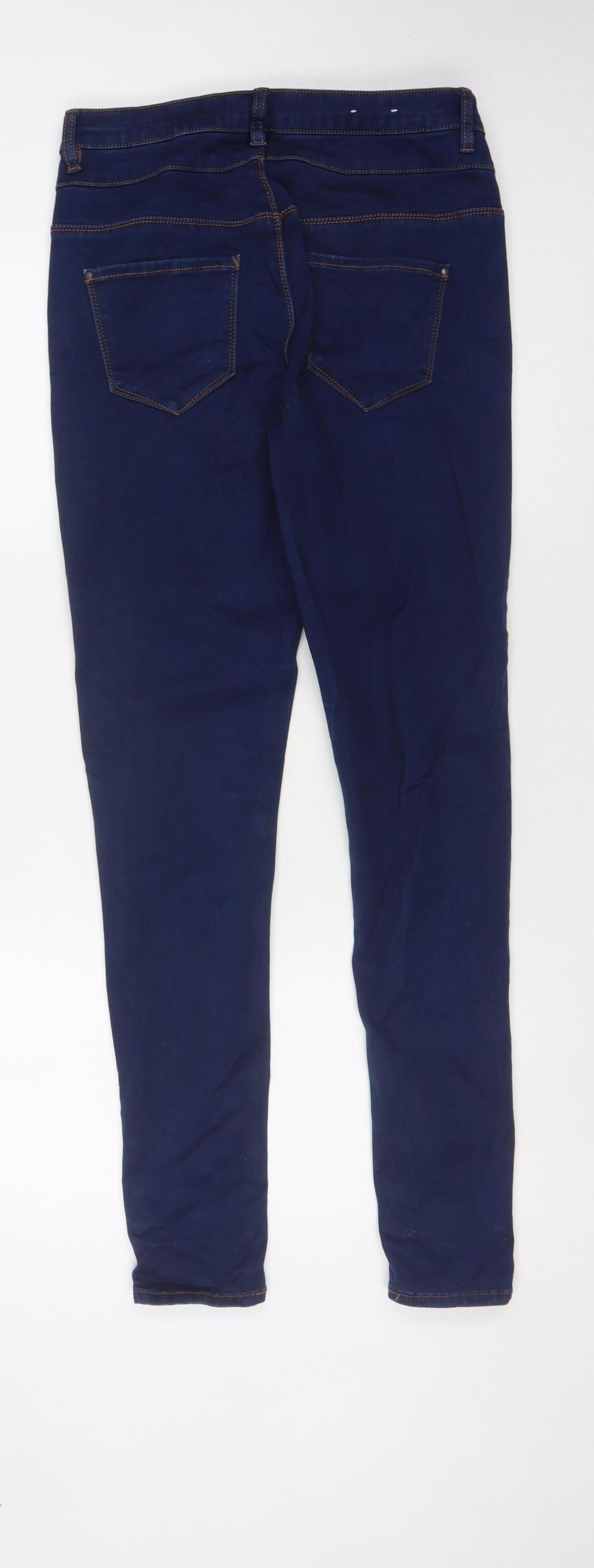 New Look Women's Blue Skinny Jeans Size 14