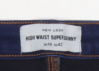 New Look Women's Blue Skinny Jeans Size 14