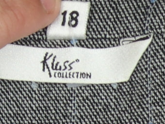 Klass Collection Women's Grey Blazer Size 18