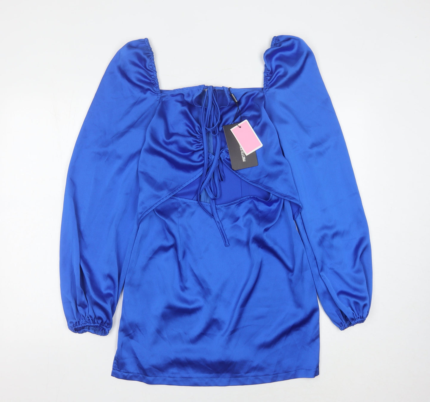 PrettyLittleThing Women's Blue Dress Size 14