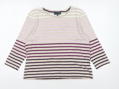 Womens UK Size L Viyella Multicoloured Basic T-Shirt