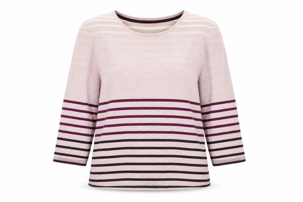Womens UK Size L Viyella Multicoloured Basic T-Shirt