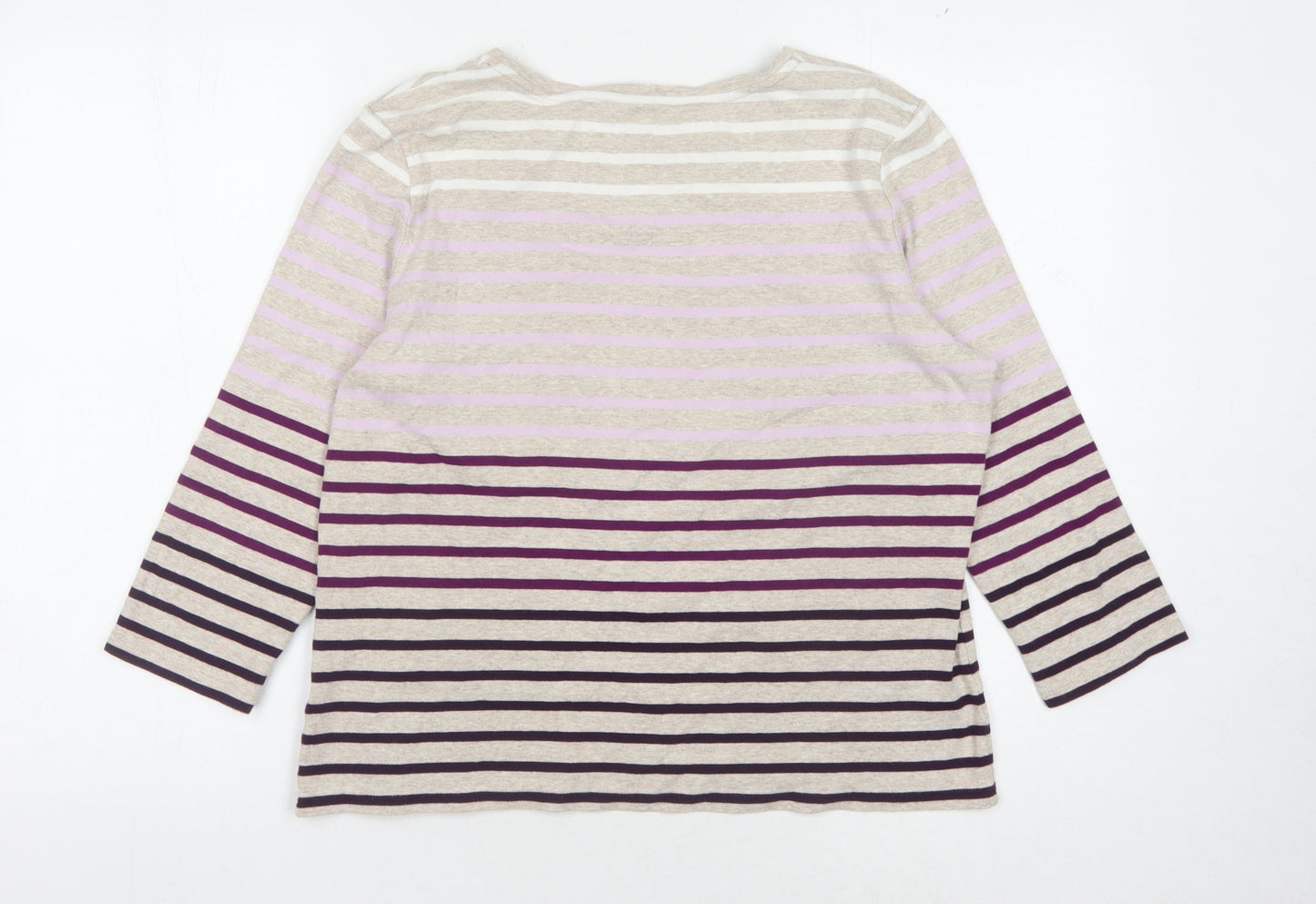 Womens UK Size L Viyella Multicoloured Basic T-Shirt