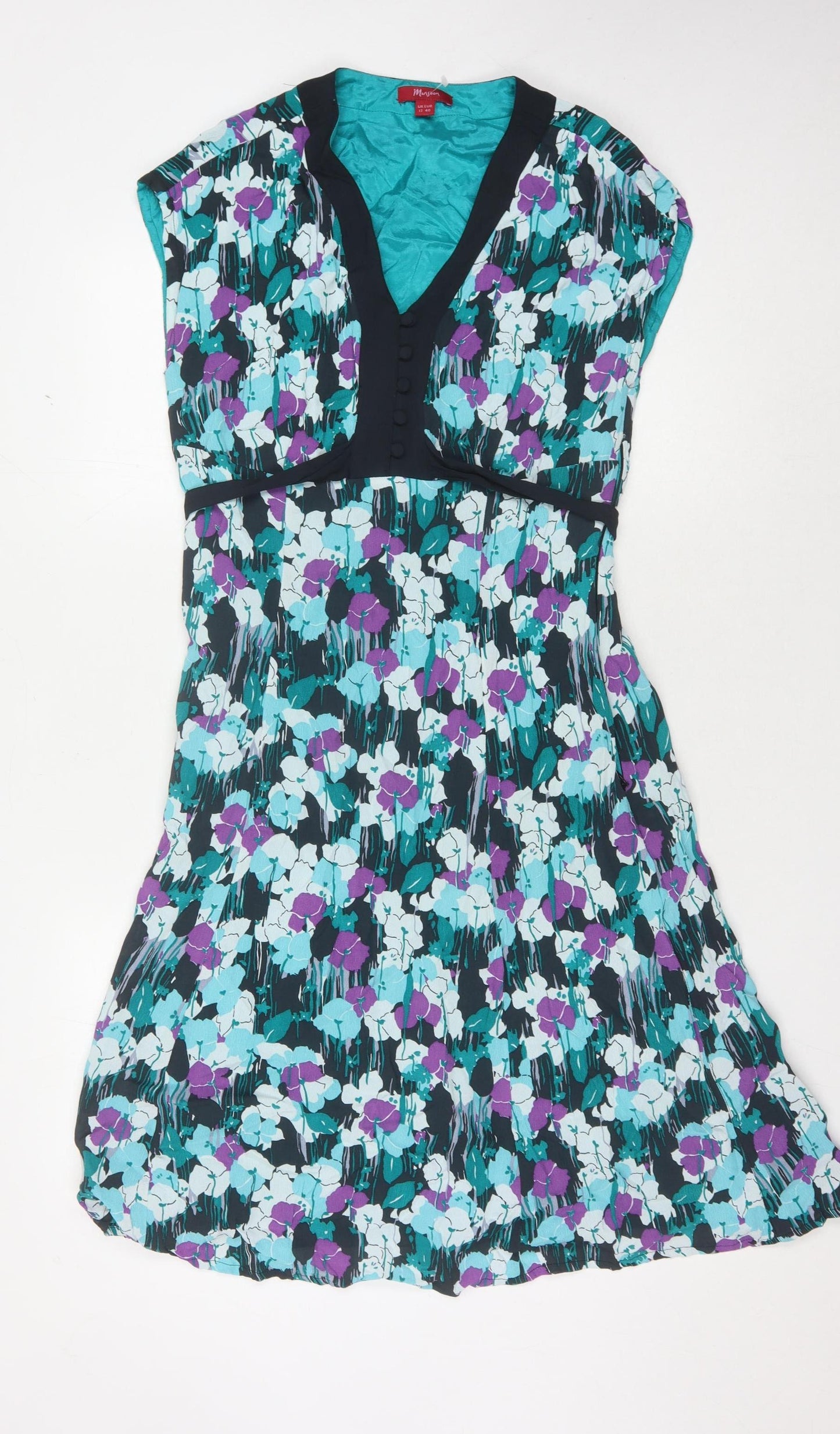 Monsoon Women's Floral A-Line Dress Multicoloured 12