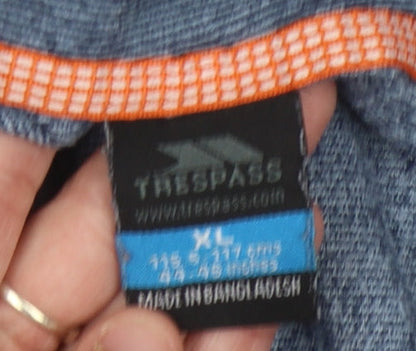 Trespass Men’s Blue XL Logo Fleece Sweatshirt