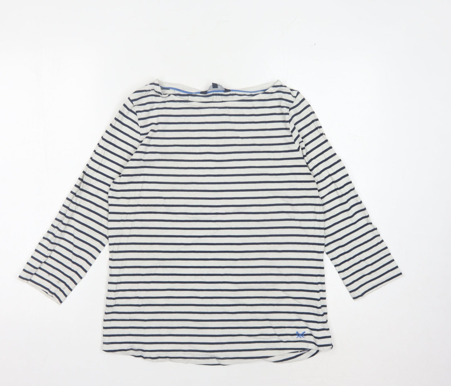 Womens UK Size 12 Crew Clothing Company White Basic T-Shirt