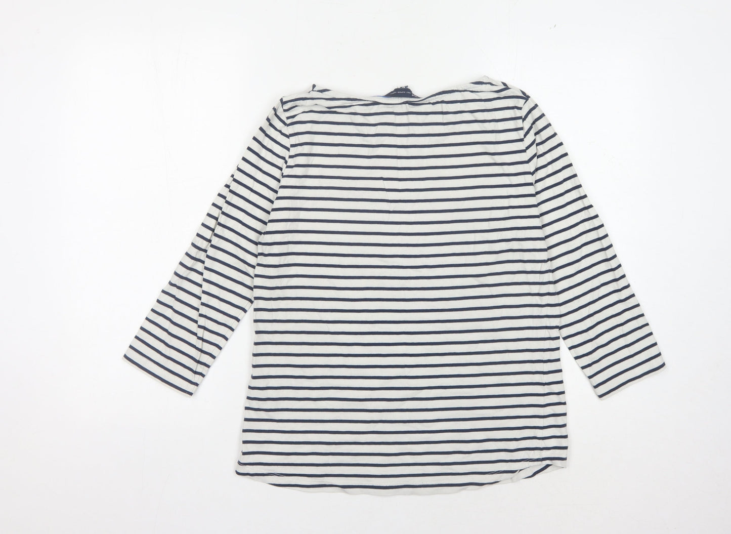 Womens UK Size 12 Crew Clothing Company White Basic T-Shirt
