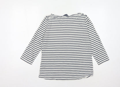 Womens UK Size 12 Crew Clothing Company White Basic T-Shirt
