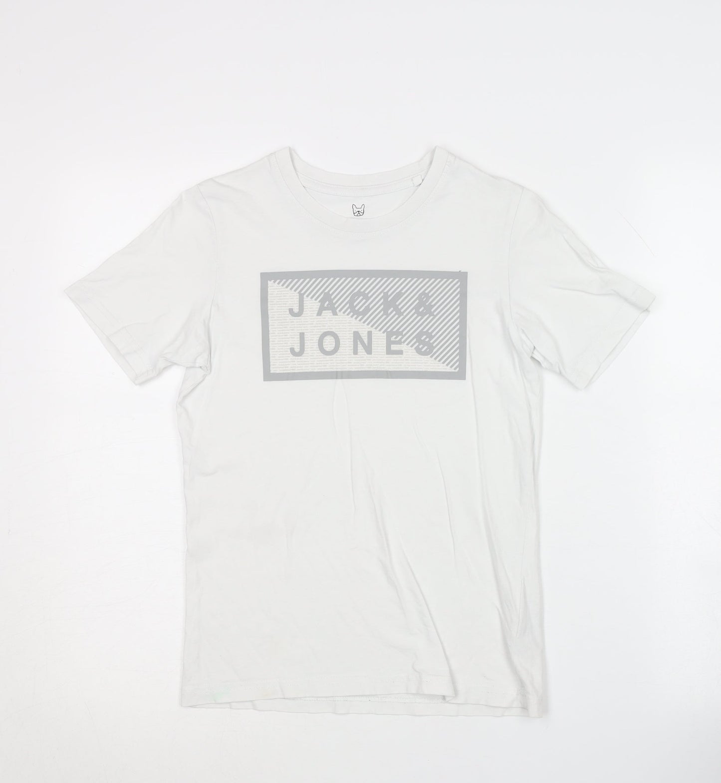 Jack & Jones Boys White Graphic Print T-Shirt 11-12 Years