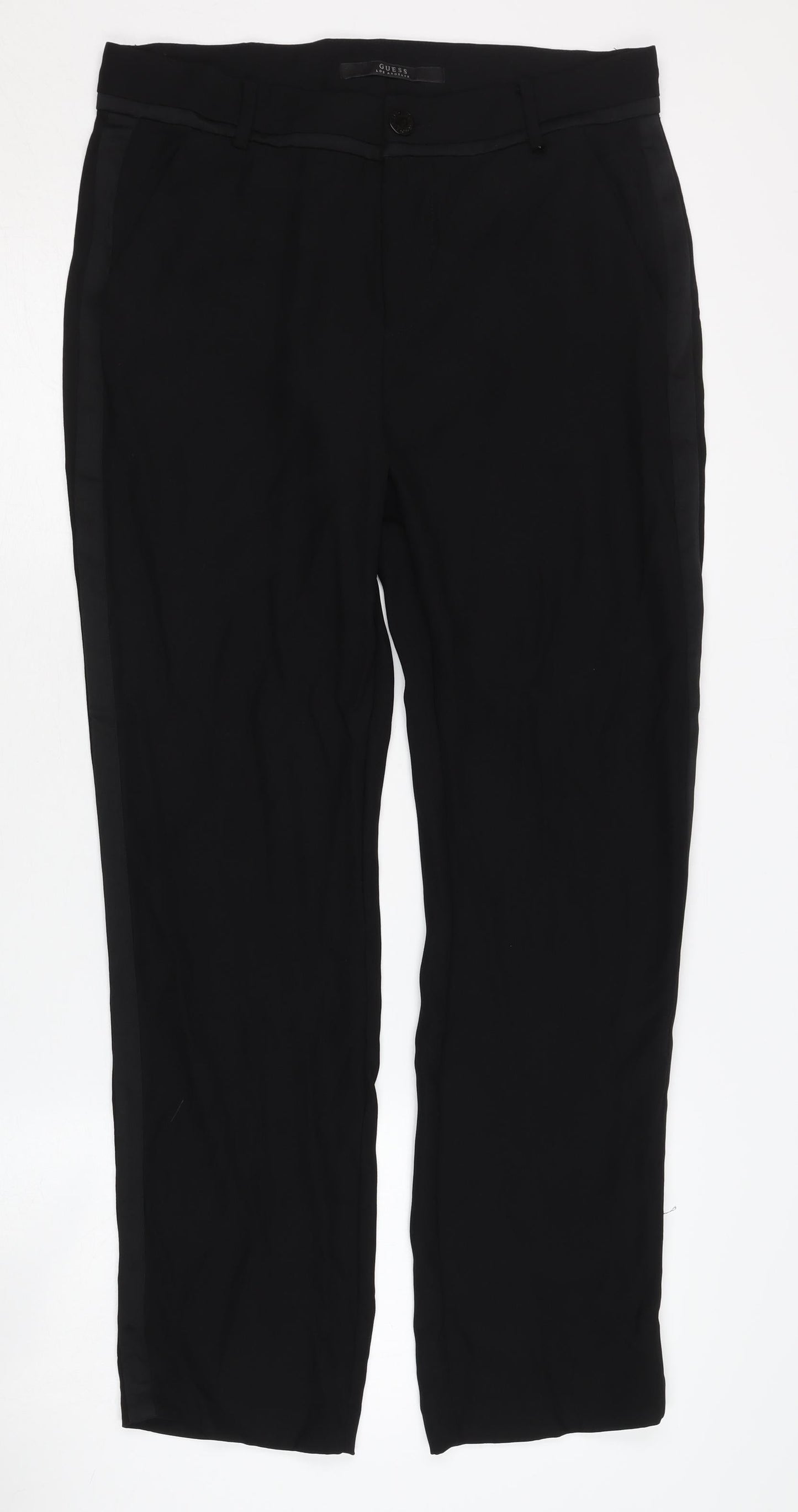 Womens UK Size 29 GUESS Regular Fit  Black Trousers