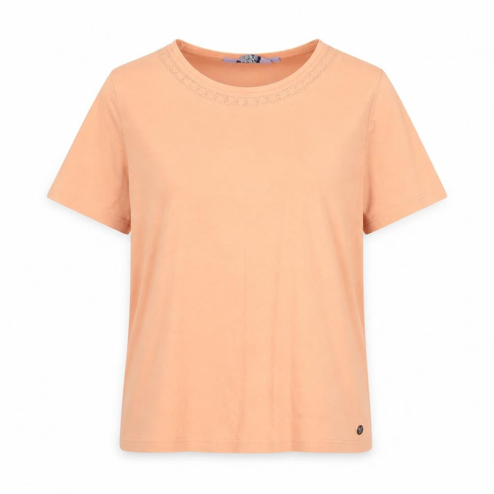 Womens UK Size 10 Honor Millburn Orange Basic T-Shirt
