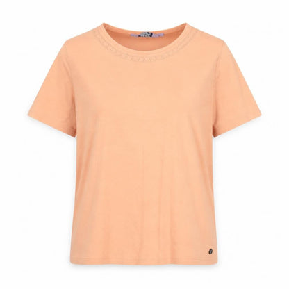 Womens UK Size 10 Honor Millburn Orange Basic T-Shirt