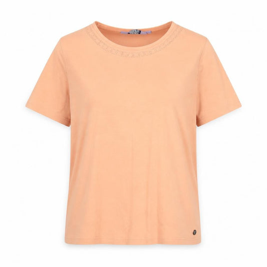 Womens UK Size 10 Honor Millburn Orange Basic T-Shirt