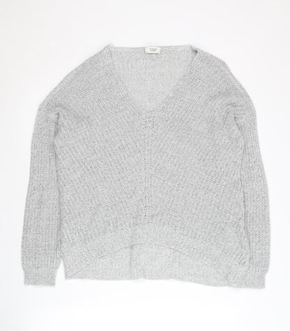 Womens UK Size M Jacqueline de Yong Grey Pullover Jumper