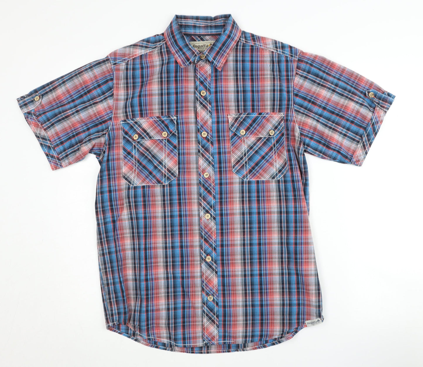 Regatta Men's Multicoloured Plaid Button-Up Shirt M