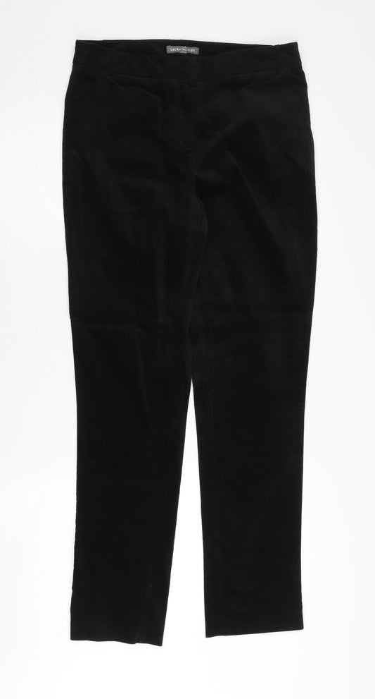Laura Ashley Women's Black Trousers Size 10