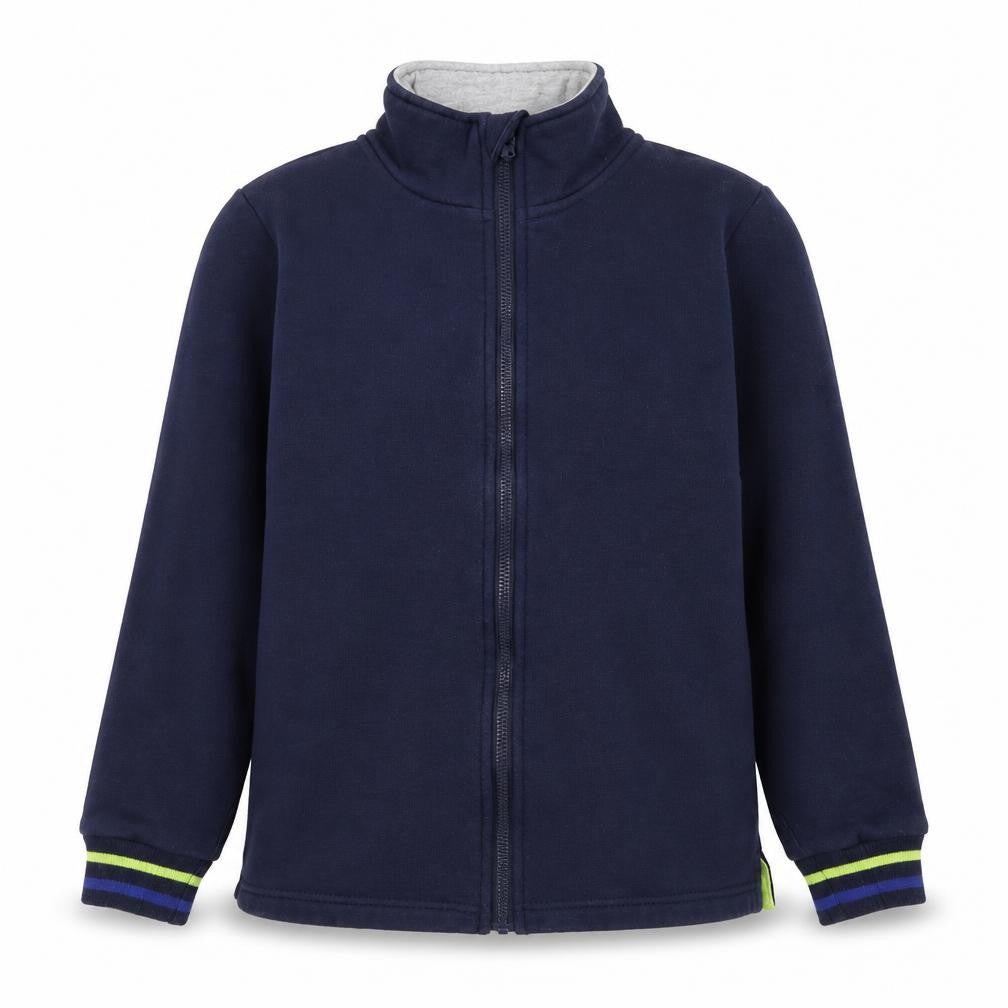 Front view of Mountain Warehouse boys’' blue basic jacket 9-10 years
