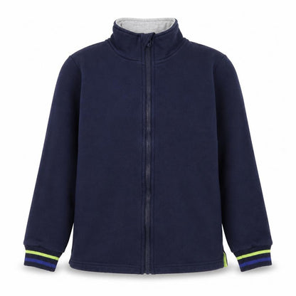 Front view of Mountain Warehouse boys’' blue basic jacket 9-10 years