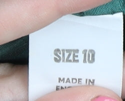 Viyella Women's Green Blazer Size 10 Short Sleeve Elegant