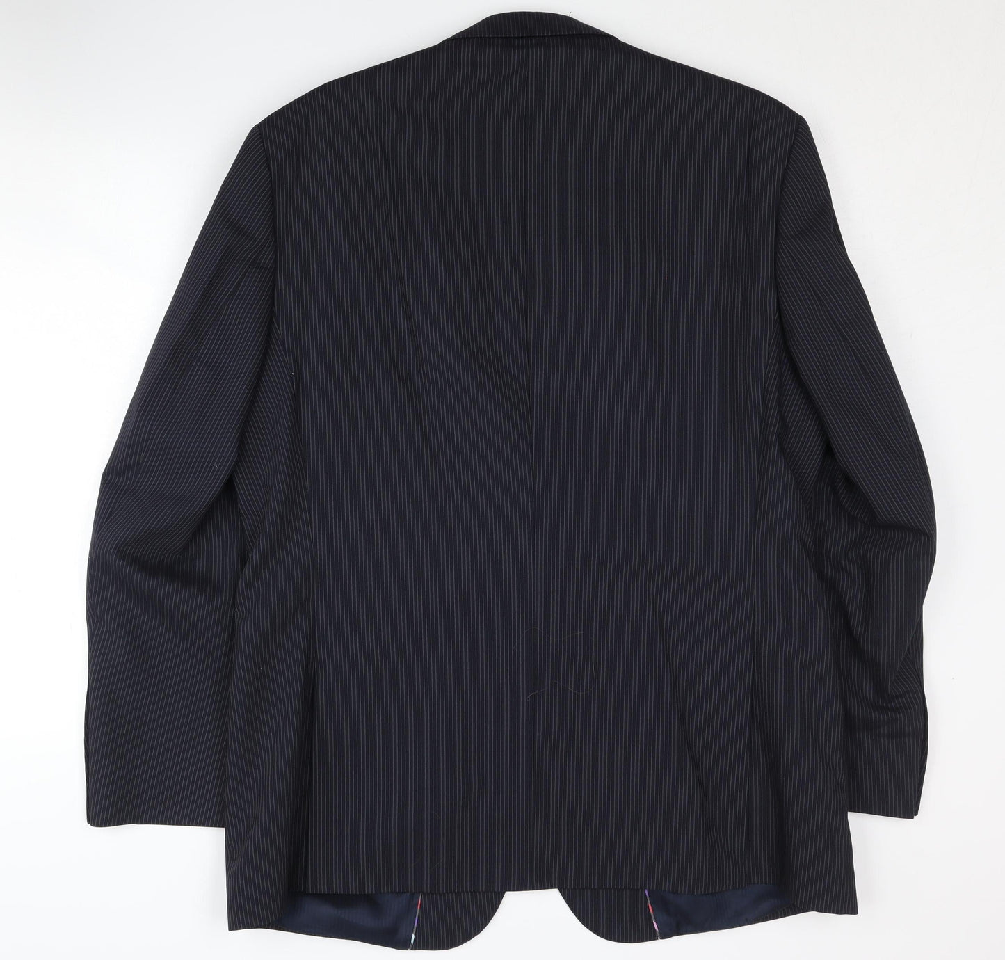Jeff Banks Men's Blue Striped Blazer 44 Regular
