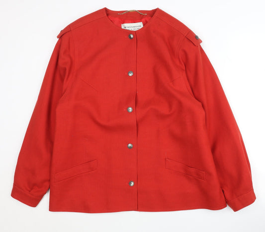Windsmoor Women's Red Blazer Size 18