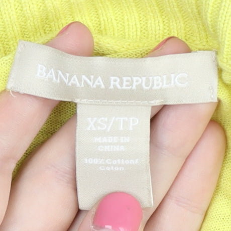 Womens UK Size XS Banana Republic Yellow Cardigan Jumper