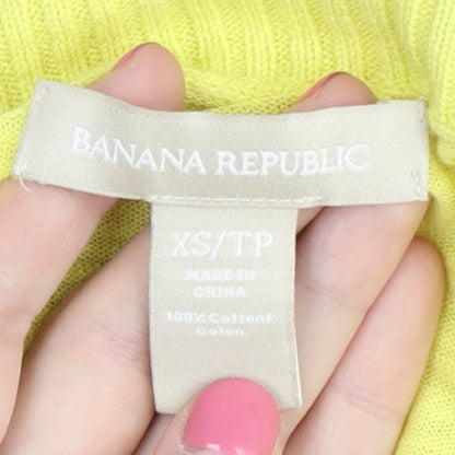 Womens UK Size XS Banana Republic Yellow Cardigan Jumper