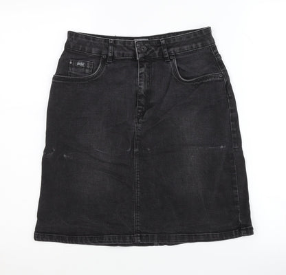 Womens UK Size XS Superdry Straight & Pencil Denim Skirt